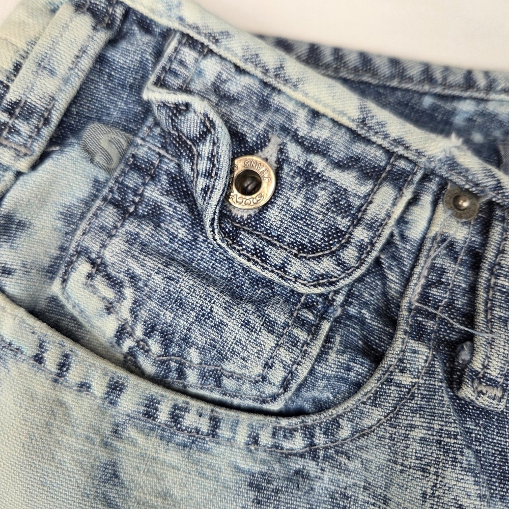 Silver Jeans Co Vintage Y2K Flare Leg Distressed Bleach Wash Cargo Jeans 29 - Picture 10 of 12